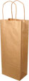 5.25 x 3.25 x 13" Kraft Single Bottle